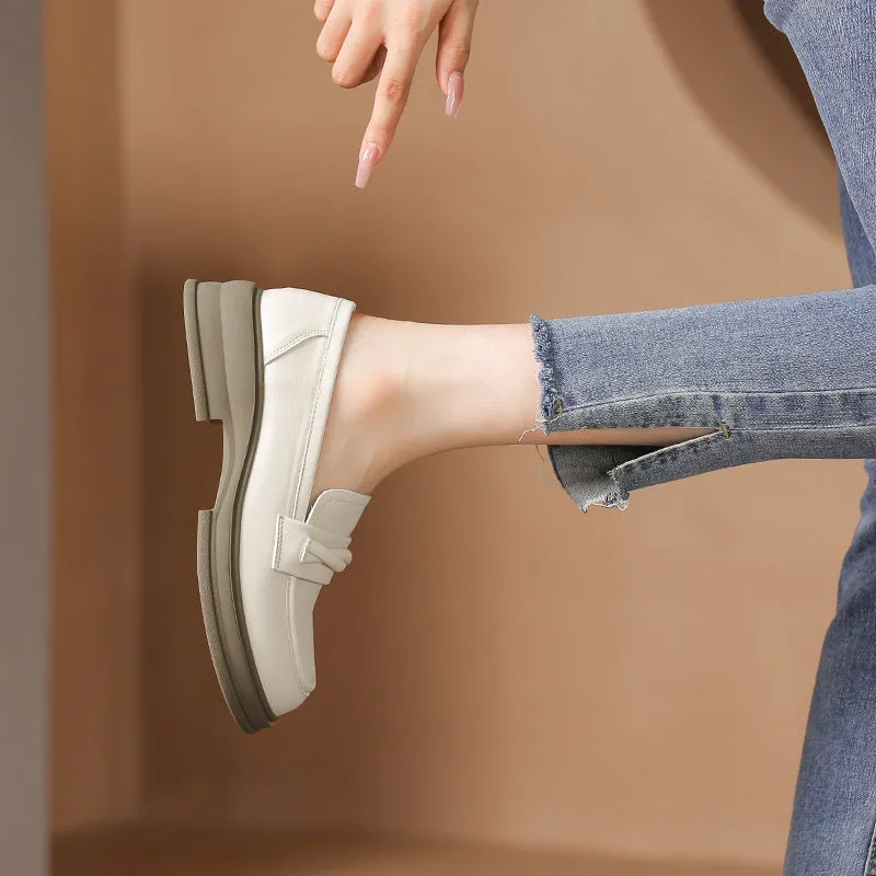 Women Minimalist Soft Round Head Casual Loafers