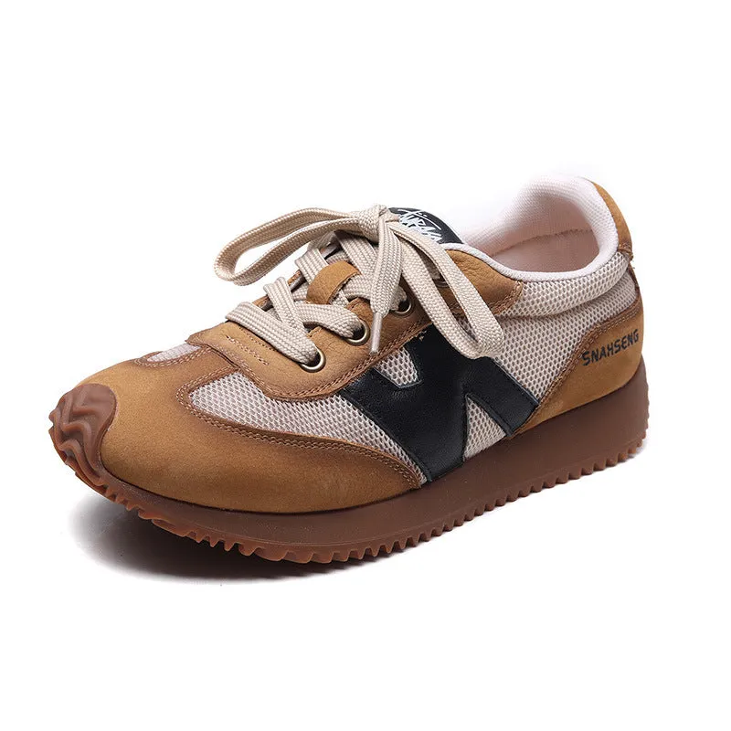 Women Retro Breathable Mesh Casual Sneakers