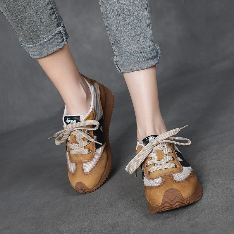 Women Retro Breathable Mesh Casual Sneakers