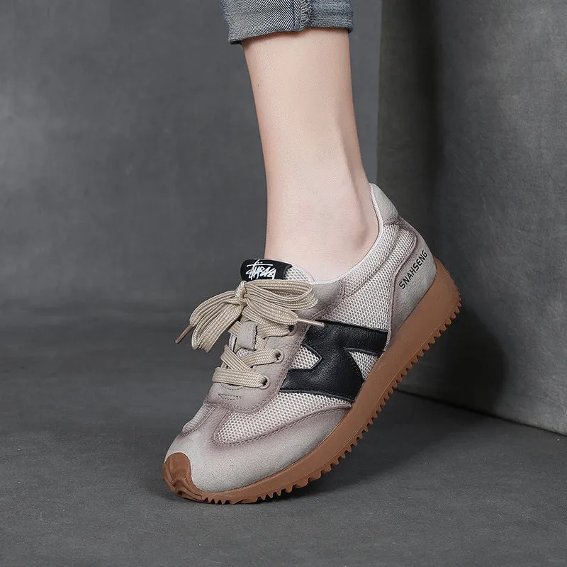 Women Retro Breathable Mesh Casual Sneakers