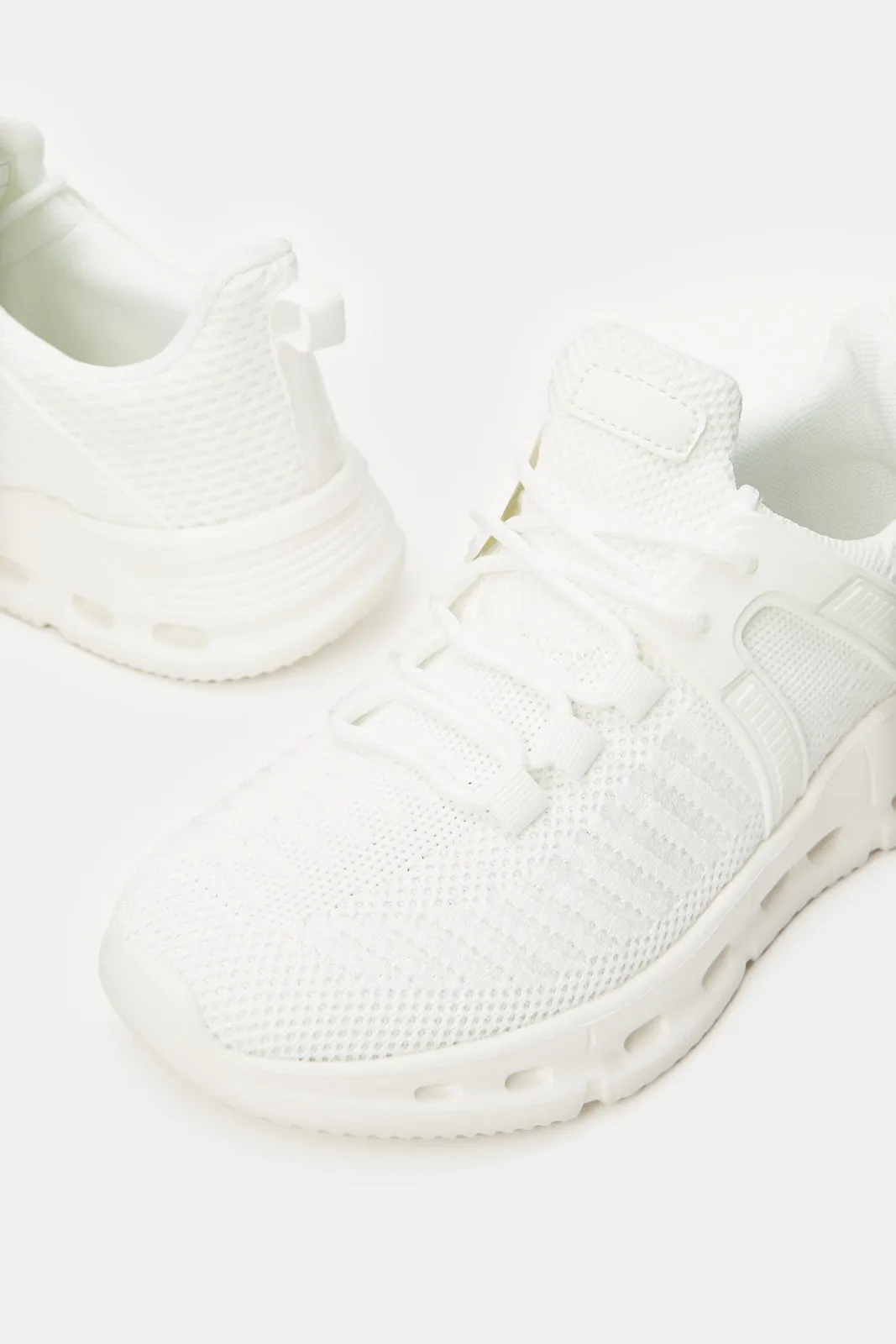 Women White Sporty Sneakers