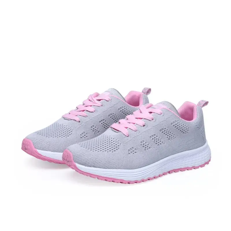 Women's Casual Flats Air Mesh Breathable Trainers for Comfort