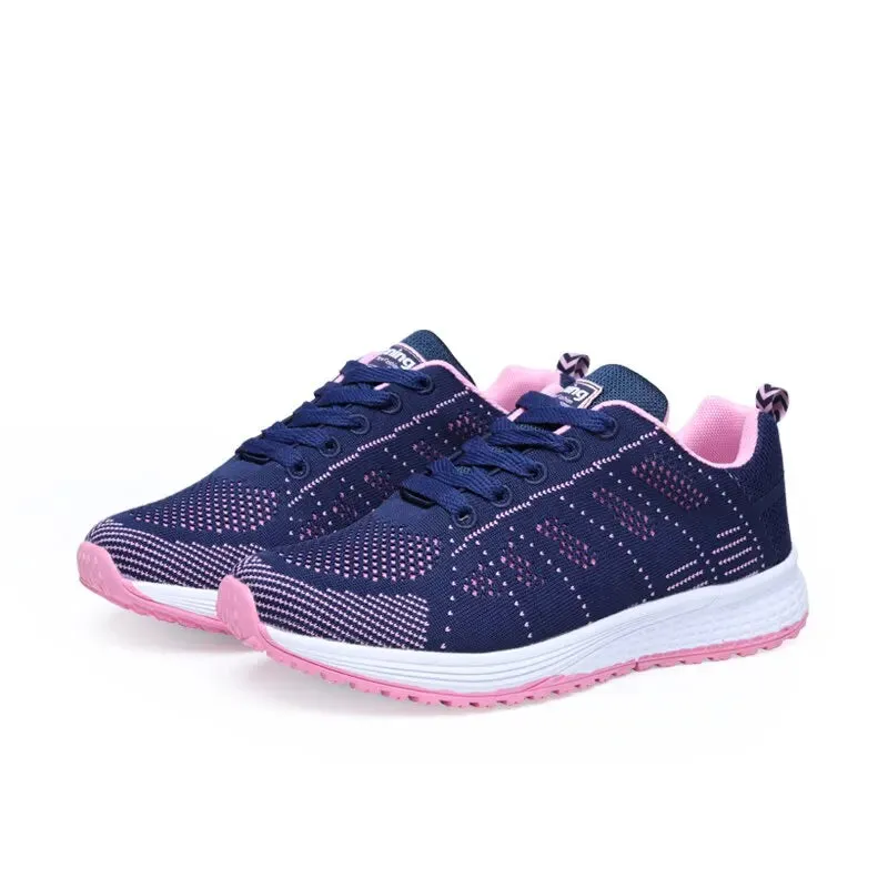 Women's Casual Flats Air Mesh Breathable Trainers for Comfort