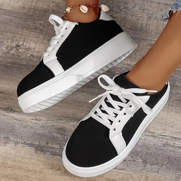 Women's Patchwork Retro Classic Casual Sneakers 66004925S