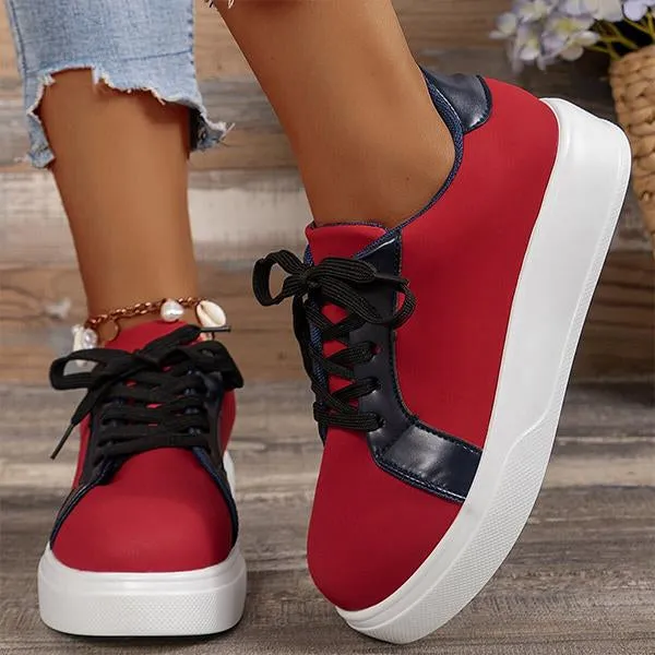 Women's Patchwork Retro Classic Casual Sneakers 66004925S