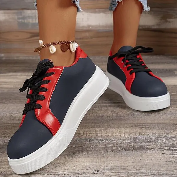 Women's Patchwork Retro Classic Casual Sneakers 66004925S