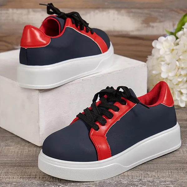 Women's Patchwork Retro Classic Casual Sneakers 66004925S